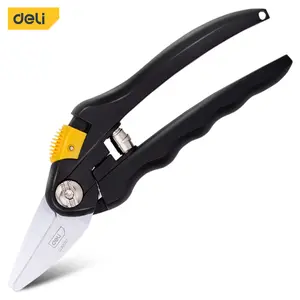 Deli Garden Shears Professional High Carbon Alloy Steel Sharp Blade Pruning Shears Plant Clippers