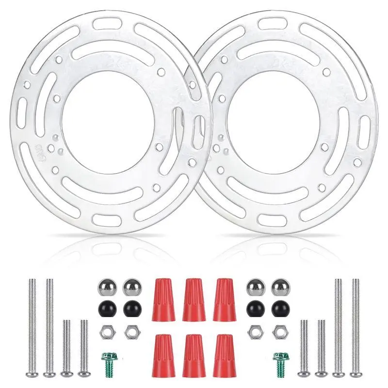 2 Pack Light Fixture Mounting Brackets, Ceiling Light Mounting Plate, Wall Light Mount Blocks with Screw and Nuts