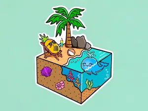 Pineapple Summer Sticker