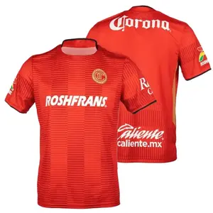 2025-26 Deportivo Toluca Home Kit Fan Edition Adult Short Sleeve Breathable Quick Dry Soccer Jersey LIGA MX G
