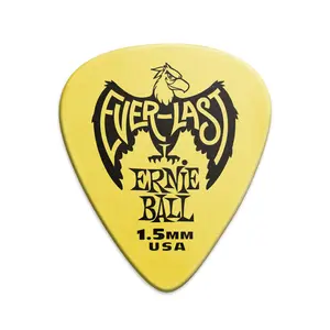 Ernie Ball 1.5mm Yellow Everlast Picks 12-pack