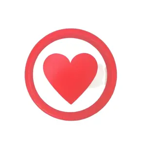 Red Heart Valentine's Day Plate