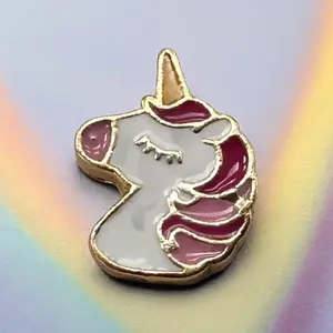 Magical pink unicorn Popz  Charm