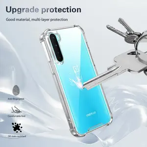 Oneplus Nord Ac2001 Ac2003 Case, Silicone Bumper + Acrylic Back Hard Shell Design, Durable Protection for Oneplus Nord Series