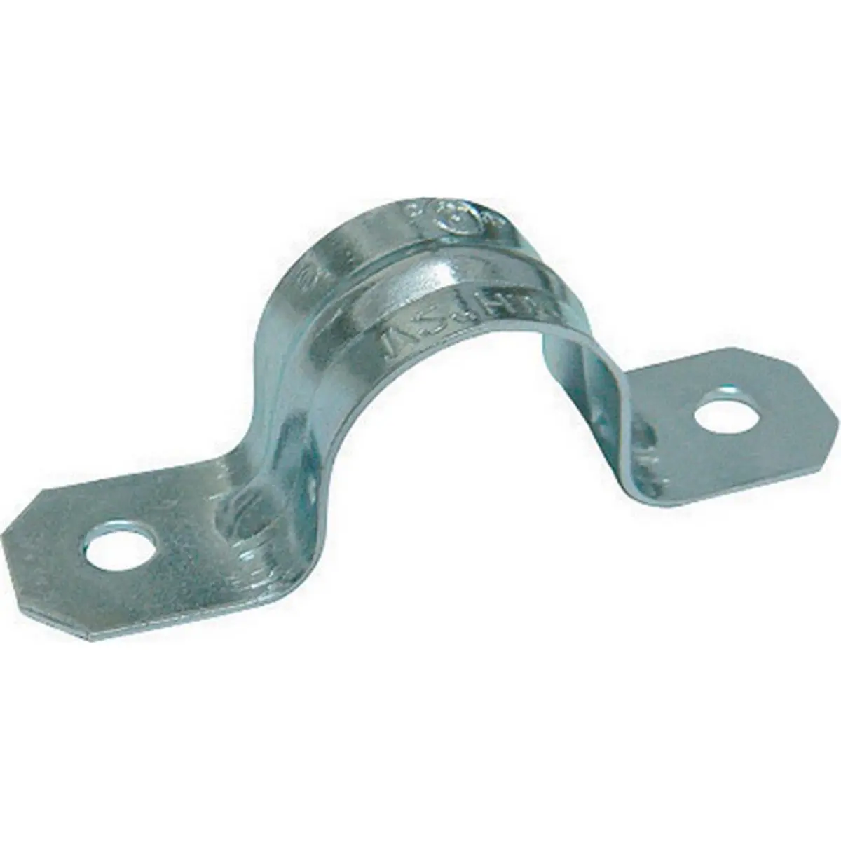 212 MAIN Zinc Plated 1 in. 2-Hole Click-On EMT Conduit Strap - Gampak 51922 Model, UL Listed Load-Bearing Support, Pack of 50
