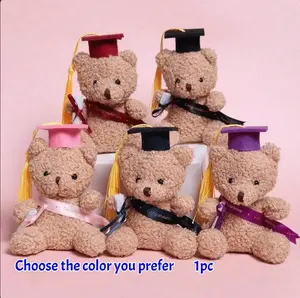 13cm Cute Teddy Bear Plush Toy - With Graduation Cap & Diploma, Ideal Gift for Students, Party Favor & Keepsake
