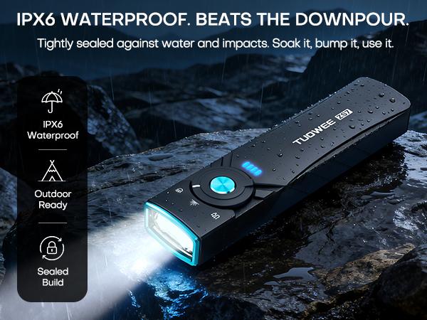 Rechargeable EDC Flashlight 3 In 1 | White LED, UV, Green Beam, High Lumens, Flat Pocket Work Lights with Magnetic Base, Aluminum Alloy, USB Charging, For Home, Working, Emergency, Gift for Men