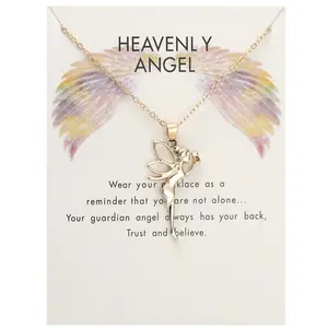 [Limited time event] New personality creative trend angel tooth fairy little girl pendant clavicle snake bone chain card short necklace simple fashion advanced