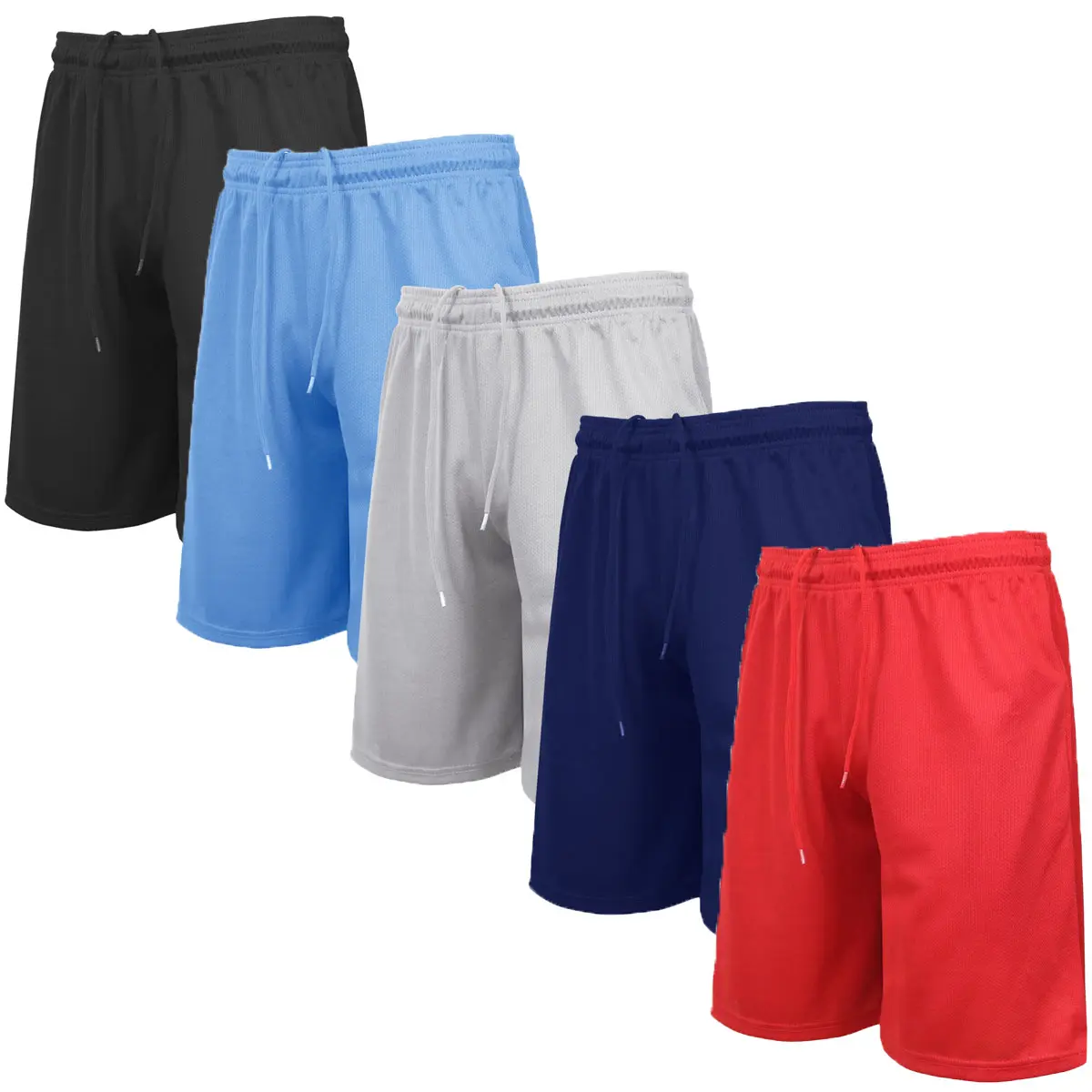 Black-Light Blue-Silver-Navy-Red