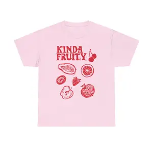 Kinda Fruity Y2K Shirt, Subtle Way Shirt 90s LGBTQ Pride Month T-Shirt, Gay Bisexual Humor T-Shirt Sarcastic Cursed Meme T-Shirt That Go Hard Pride