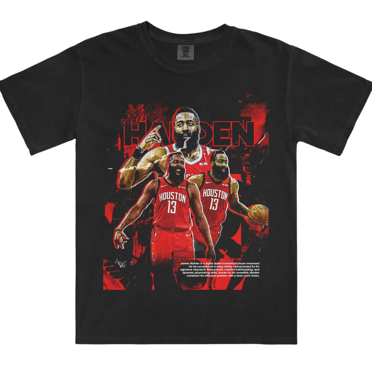 Comfort Colors James Harden Player Graphic Shirt,Beard Retro Sports Shirt, James Harden Fan Unisex Tee