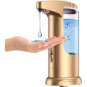 370ml Touch-Free  Operated Electric Automatic Liquid Soap Dispenser - Adjustable Soap Dispensing Volume -  Soap Dispenser for Kitchen Bathroom Toilet Rose