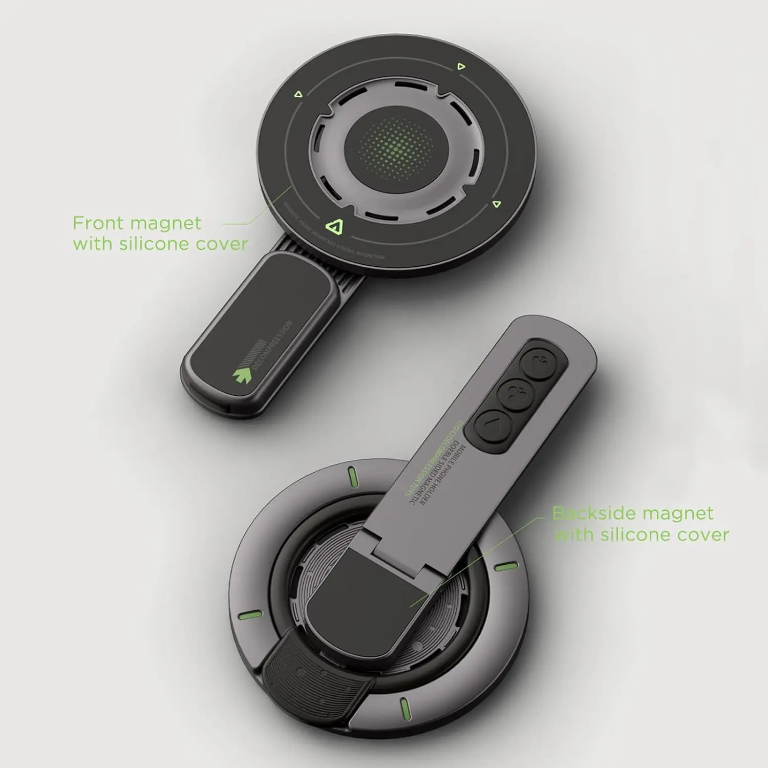 Ultra Strong Magnetic Ring Holder – Adjustable Phone Grip Stand for Filming, Streaming & Daily Use Anywhere