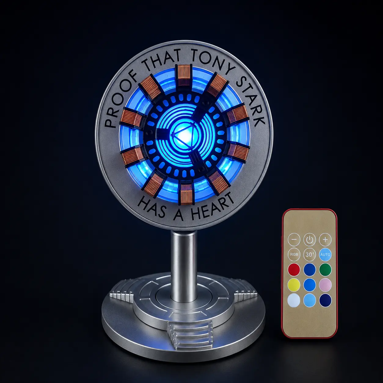 Remote Control RGB Reactor Night Light, Adjustable Tech Desk Atmosphere Lamp, Rechargeable Home Decor Ornament