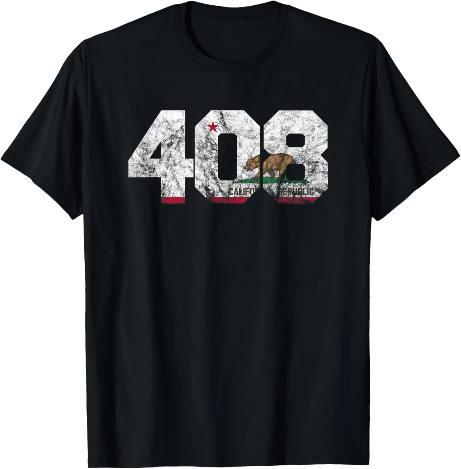 100%cotton Area Code 408 shirt - San Jose California t-shirt T-Shirt
