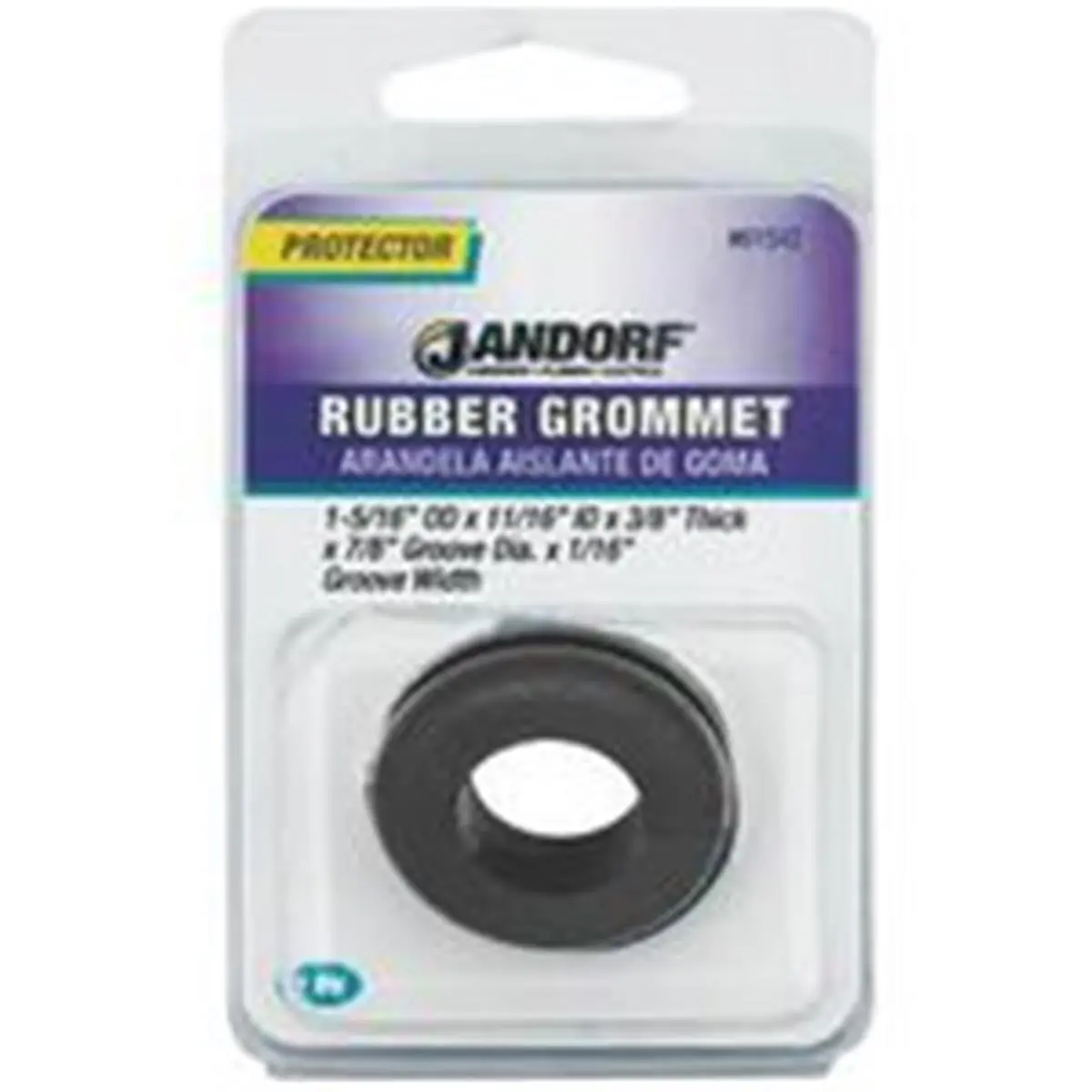 Jandorf Specialty Hardware Rubber Grommet, 1-5/16 in. OD, Model 61542, for Sailing Water Sports & Electrical Cable Applications, Fits Cable