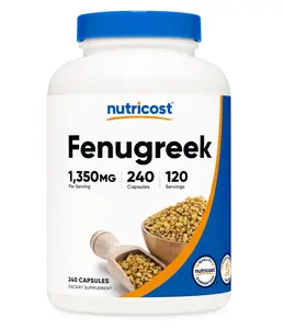 Nutricost Fenugreek Seed 1350mg, 240 Capsules - Gluten Free, Non-GMO, 675mg Per Capsule