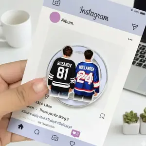 Heated Rivalry & Hollanov Inspired Phone Grip – Team Rozano Acrylic Folding Phone Holder, Gay Romatic Gift