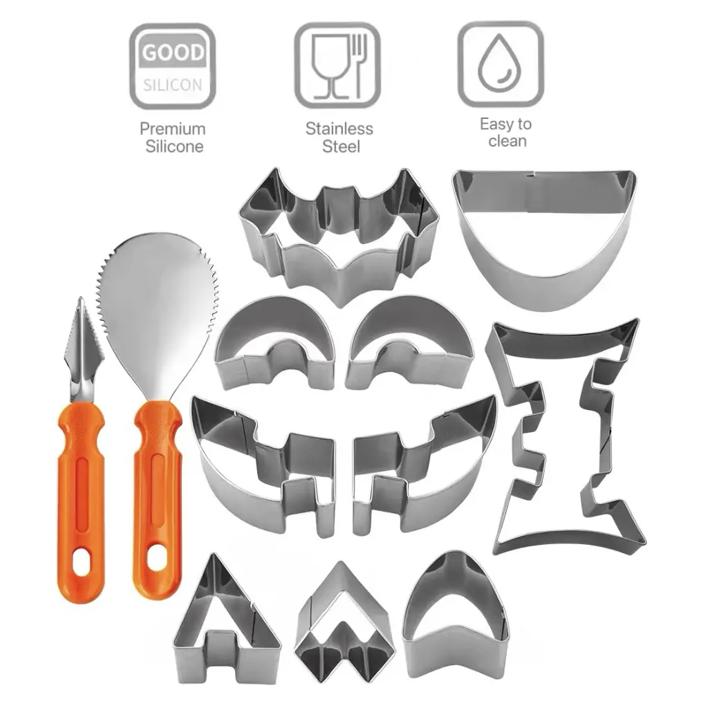 Pumpkin lantern mold for making pumpkin lanterns; children can use it; an easy, quick way for the whole family to make pumpkin lanterns; convenient and quick to clean; Halloween pumpkin carving mold; Halloween tools; Halloween pumpkin lanterns
