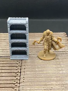 Drunken Imp Inn - Tall Shelf, 3D printed terrain, for roleplaying games, miniatures, wargaming, 28mm to 32mm scale