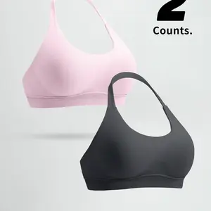 Women's Seamless Comfortable Sports Bralette Set, & Blue Colorblock Design, Tight-Fit All-Season Underwear for Women, Underwear Sets