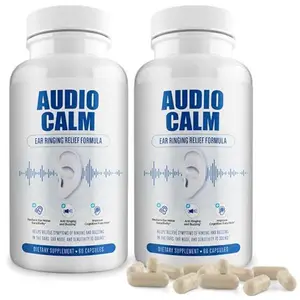 BACTICURE Audio Calm - Tinnitus Relief Supplement | Natural Stop Tinnitus Solution - Relieves Ear Ringing, Buzzing, Clicking | 60 Capsules (2)