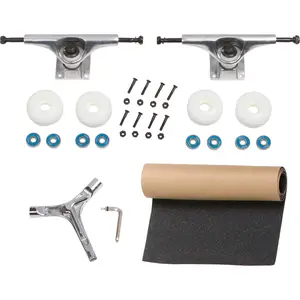Radeckal Complete Skateboard Kit- Skateboard Kit with Radeckal Trucks, 53mm Wheels, ABEC 7 Bearings, Grip Tape, and Skate Tool - Complete Set for Ultimate Performance and Control