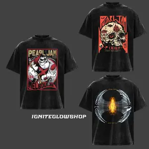 Retro Washed Tee Pearl Jam T-Shirt - 90s Grunge Band Tee, Vintage Rock Heavy Cotton Graphic Shirt, Unisex Music Fan Gift, Eddie Vedder Merch