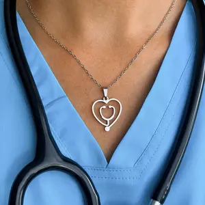 Heart Stethoscope Necklace