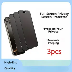 3-Pack Matte Privacy Screen Protector for iPhone 16 Pro Max, Anti-Spy Tempered Glass for iPhone 17 Pro, 9h Hardness, Scratch-Resistant Protection