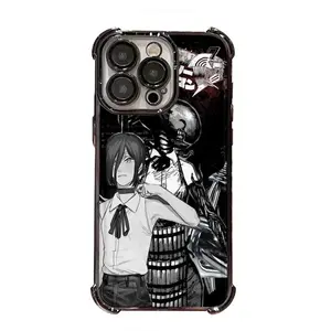Anime Chainsaw Man Multiple Options Available Shockproof Cool Design Phone Case,for iPhone 17/16/15/14/13/12/11 ProMax Plus for Samsung phones,an excellent gift for friend or fans.