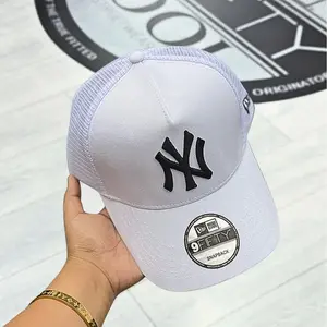 New Era 9FORTY / 9FIFTY Snapback Trucker Cap – NY Yankees & LA Dodgers Hat, Mesh Back Adjustable Cap, Black Grey White Colorways, MLB Baseball Cap, Curved Brim Streetwear, Unisex Summer Hat, Breathable Lightweight, TikTok Shop Trending, Gift Idea summervi