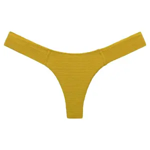 Key Lime Micro Scrunch Added Coverage Uno Bikini bottom