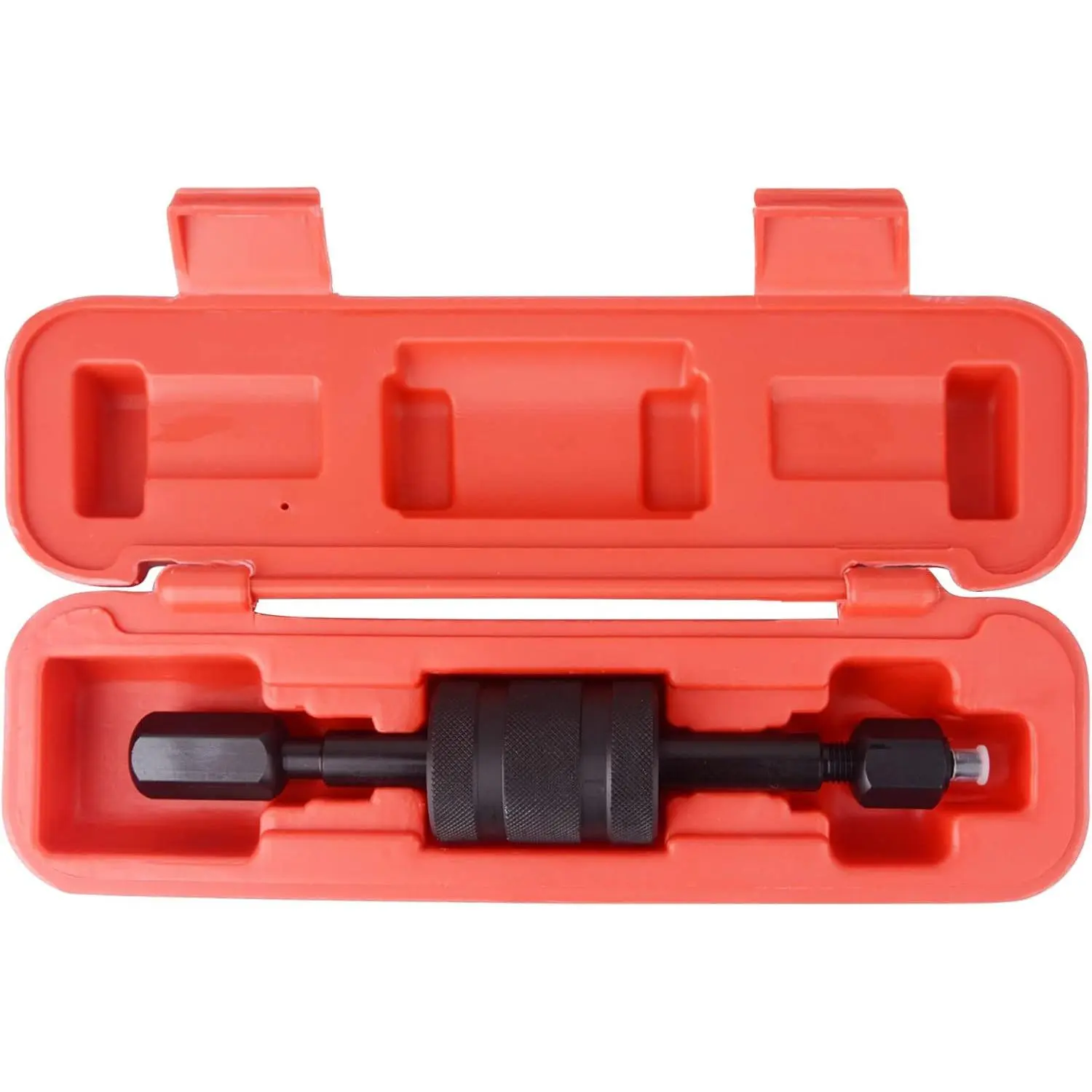 Diesel Injector Puller Tool with Slide Hammer, Fuel Injector Remover with M8 M12 M14 Thread Adapters