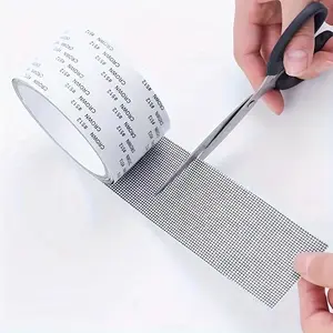 Mosquito Net Screen Repair Tape, Self-Adhesive Waterproof Mesh Patch, 118.11 Inch Easy Cutting Repair Sticker for Dorm Window Curtain Door