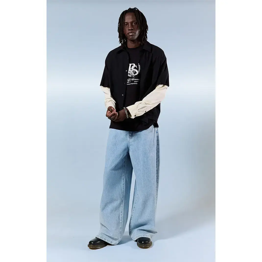 Pacsun Men's Ryder Ultra Baggy Jeans Light Blue