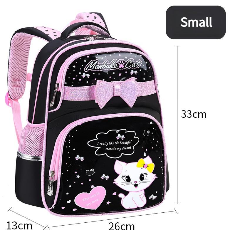 Cute Cartoon Cat Backpack, School Bag Double Shoulder Backpack, Casual Outdoor Bag
