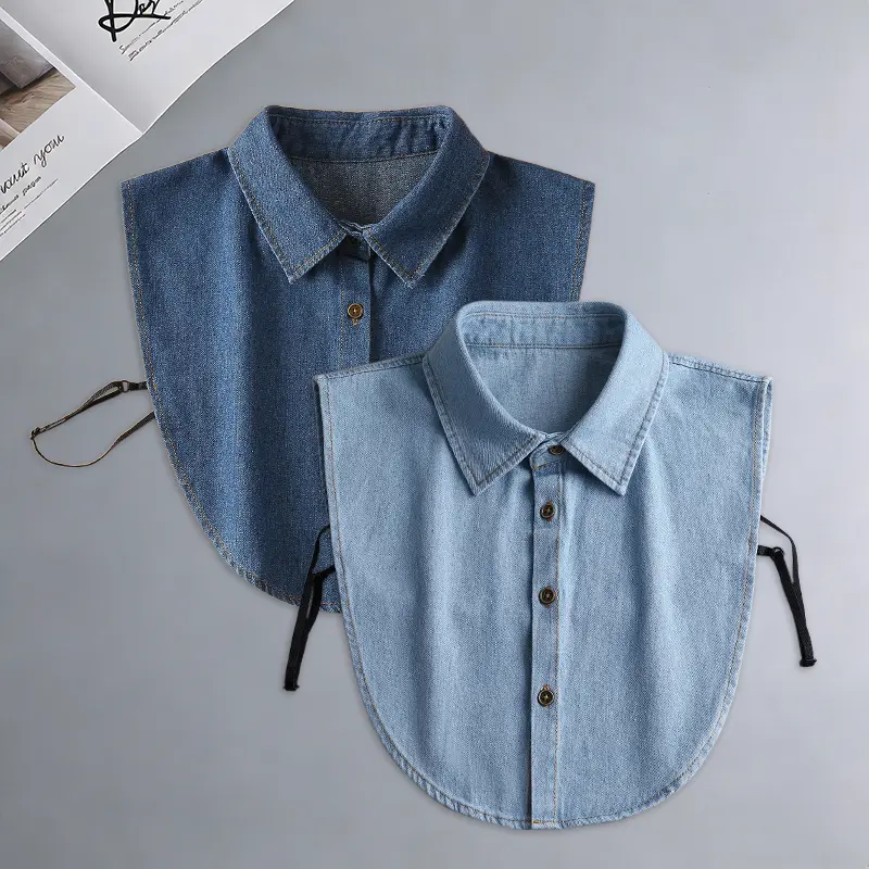 Light Blue Pointed Collar + Dark Blue Pointed Coll
