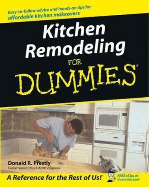 Used Kitchen Remodeling for Dummies Paperback Book - Donald R. Prestly, Softcover, 360pp, Home Repair Projects Guide, Easy-to-Follow Advice, Hands-On Tips (English)