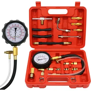 Universal 0-140PSI Fuel Injector Injection Pump Pressure Tester Kit Diagnostic Tool for Gasoline Car Truck Motorcycle