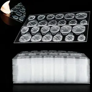 Fake Nail Glue Sticker, 240pcs Double-Sided Nail Adhesive Stickers, Thin Breathable and Waterproof Nail Jelly Sticker for Press on Nail Sticky Tabs