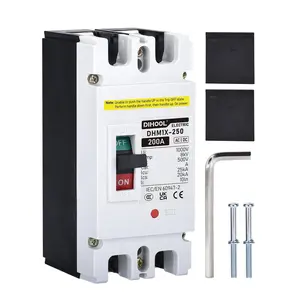 SUNDAY MIRTH DC 200 Amp Breaker, 500V Battery Disconnect Switch for Main Station, UPS, Installation Panel, Overload, Circuit Protection
