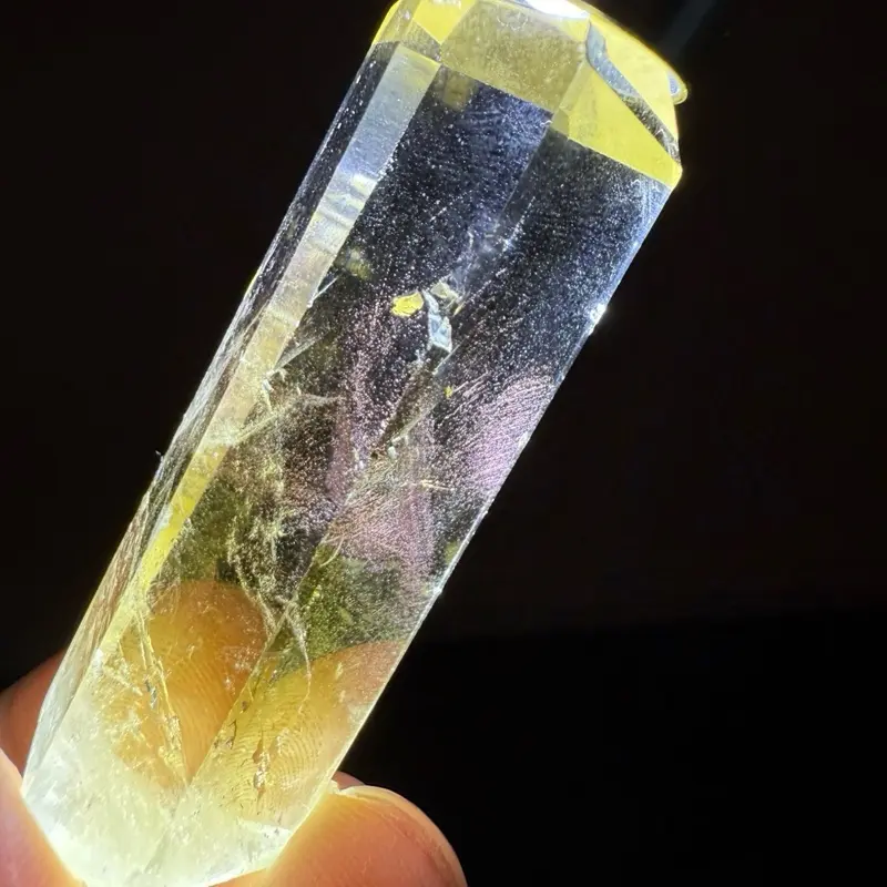 Rare Red Needle Citrine Tower – Natural Citrine with Inclusions, Polished Crystal Point, Collector Specimen