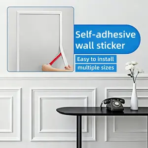 1m/39.37inch Self-adhesive Flexible Wall Molding Strip,  Flexible and Bendable, Easy To Install, Suitable for Walls