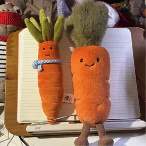 Adorable Fluffy Carrot Plush, Soft Vegetable‑Themed Stuffed Animal, Perfect for Kids & Food Lovers