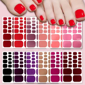 DIY Nail Art Stickers Set, Self-Adhesive Full Wrap Nails Decorations, Easy Application Manicure Tools, DIY Nail Kit for Women & Girls