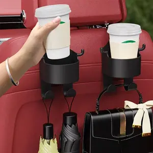 1/2document Car Seat Cup Holder Car Seat Back Multi-functional Hook Rear Creative Water Cup Holder car decoration accessories Car Cup Holders
