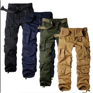 Men's Cargo Tactical Ripstop Casual Lightweight Baggy Combat  Pants with 8 Pockets No Belt Fabric Menswear Below the Ankle Mid Waist All Seasons Breathable Fashionable Utility Trouser Menswear Utility Beige Fashion Big