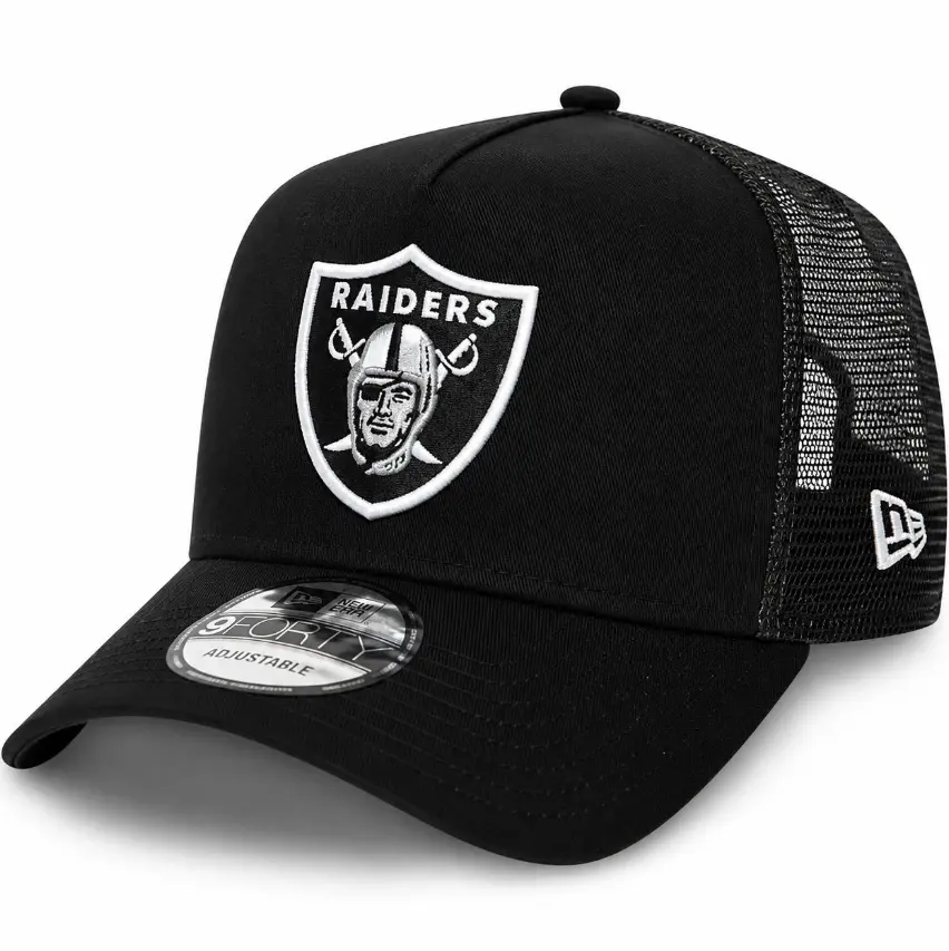 Las Vegas Raiders Hat Collection | New Era Adjustable Snapback & Trucker Caps | NFL Football Baseball Hats for Men & Women , Trending 2026, y2k vintage