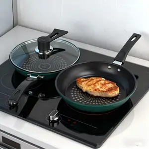 Green Flat Bottom Pan 24CM Without Lid Nonstick Durable Cooking Nonstick Cooking Tools Green Flat Bottom Pan 24CM Without Lid Nonstick Durable Cooking Nonstick Cooking Tools